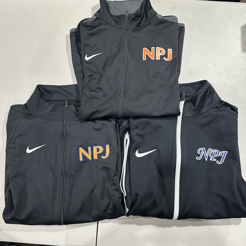 Nike Lot of 3 Active Full Zip Jacket Men's Medium Sweatshirt Black NPJ